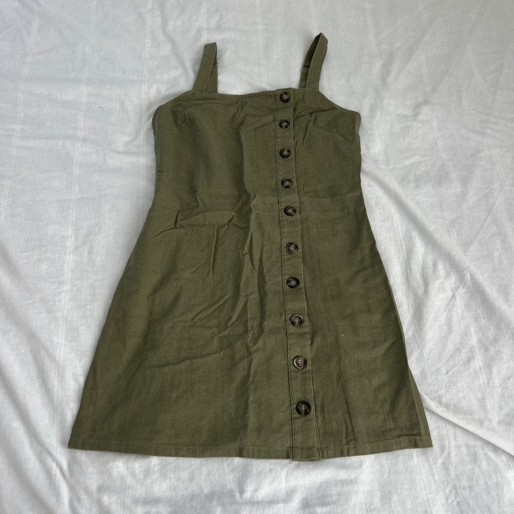 tillys olive green dress - Picture 1 of 4